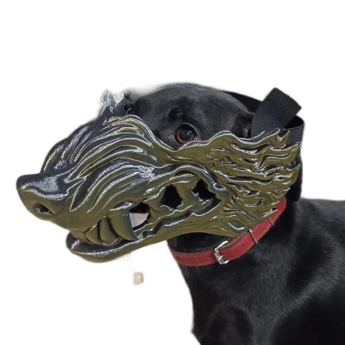 Moonlit Howl Wolf Werewolf Half Mask - Lightweight and Durable Cosplay and Party Accessory Accessories