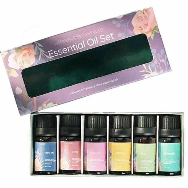 Essential Oils Diffusers For Hom,Slumber Aromatherapy Oils Set for Humidifiers, 6x10ml