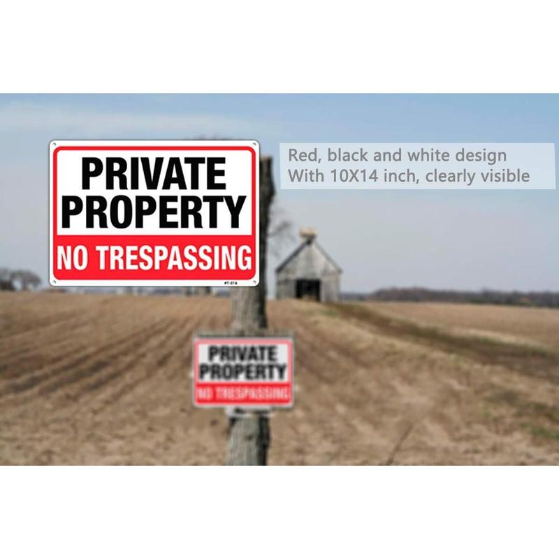 Large Private Property No Trespassing Sign14