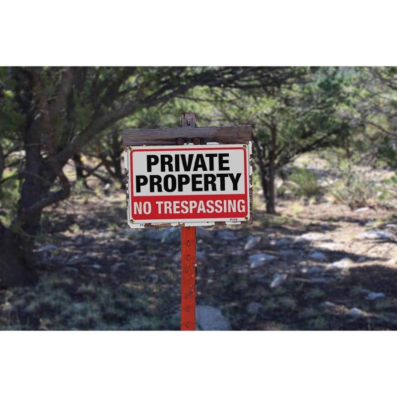 Large Private Property No Trespassing Sign14