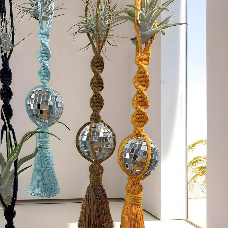 Air Plant And Air Plant Holder Hanging Set - Air Plant Hanger Decor - Air Plants Suncatcher - Tillandsia Holder - Gifts For Plant lovers