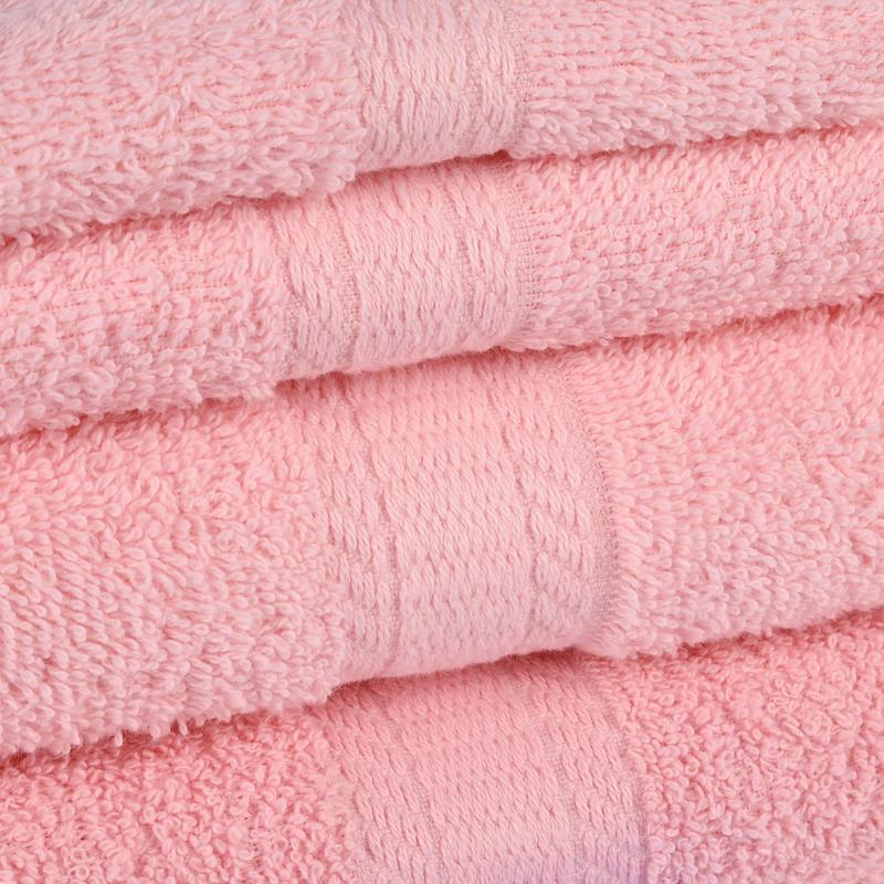 Basic Solid 18-Piece Bath Towel Set Collection, Daylily Pink