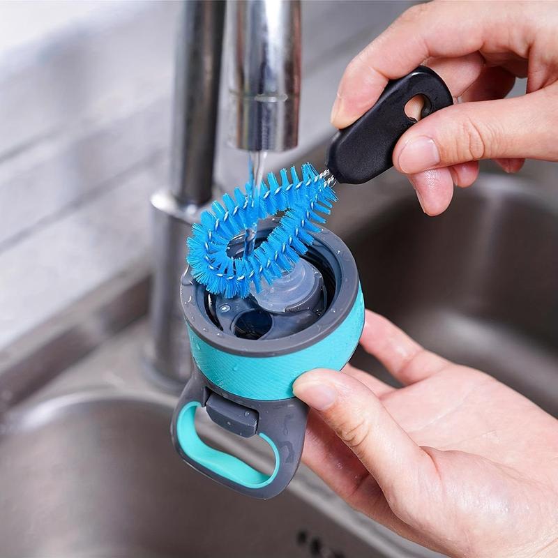 3 in 1 Water Bottle Cleaning Brush Set, 1 Set Kitchen Cleaning Tool for Water Bottle, Coffee Cup, Thermos Bottle