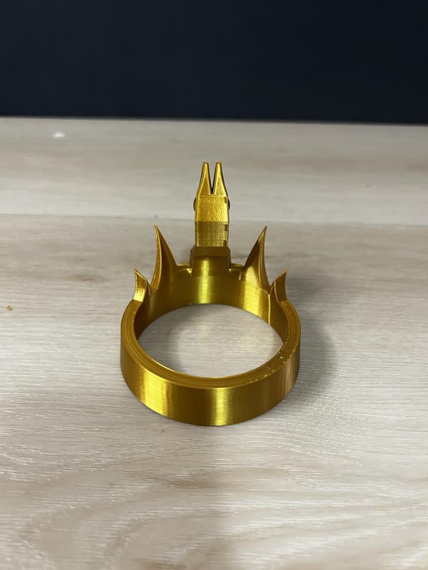 Fortnite inspired crown 3d printed decor