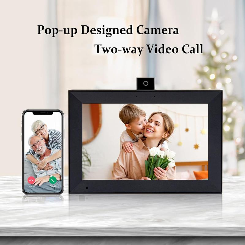 Digital Picture Frame, Humblestead 10.1 Inch WiFi Digital Photo Frame with 1280 * 800 IPS HD Touchscreen, Video Call, Auto Dim, Share Photos and Videos Instantly from Anywhere via AiMOR App