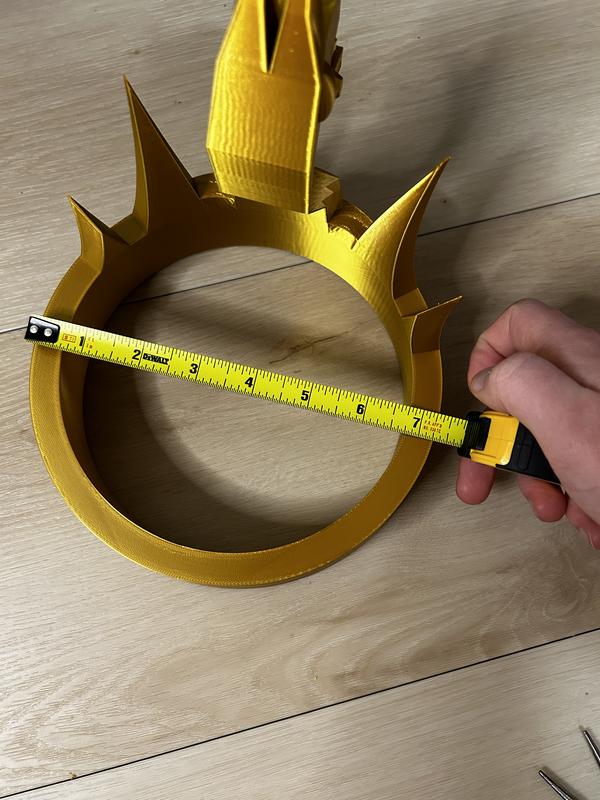 Fortnite inspired crown 3d printed decor