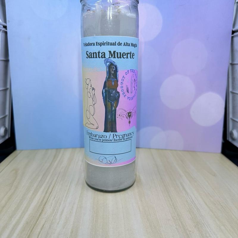 The little Botanica Santa Muerte Candle