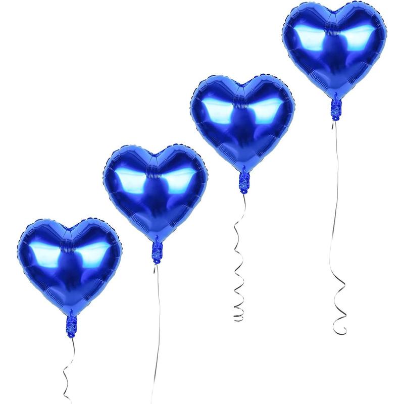 18 inch Blue Heart Balloons  Blue Heart Balloons Heart Shaped Balloons for Parties Wedding Valentine Graduation (15count)