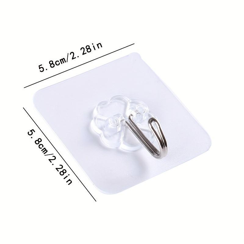 Waterproof Transparent Hooks, 30pcs Self-adhesive Keys Hook, Multifunctional Hook for Kitchen Bathroom Bedroom Dormitory, Home Accessories