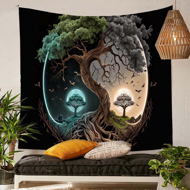 Tree Pattern Tapestry, Modern Art Decorative Art Drape, Hanging Wall Art for Living Room, Home Decor, Room Decor, Bedroom Accessories, Home Accessories