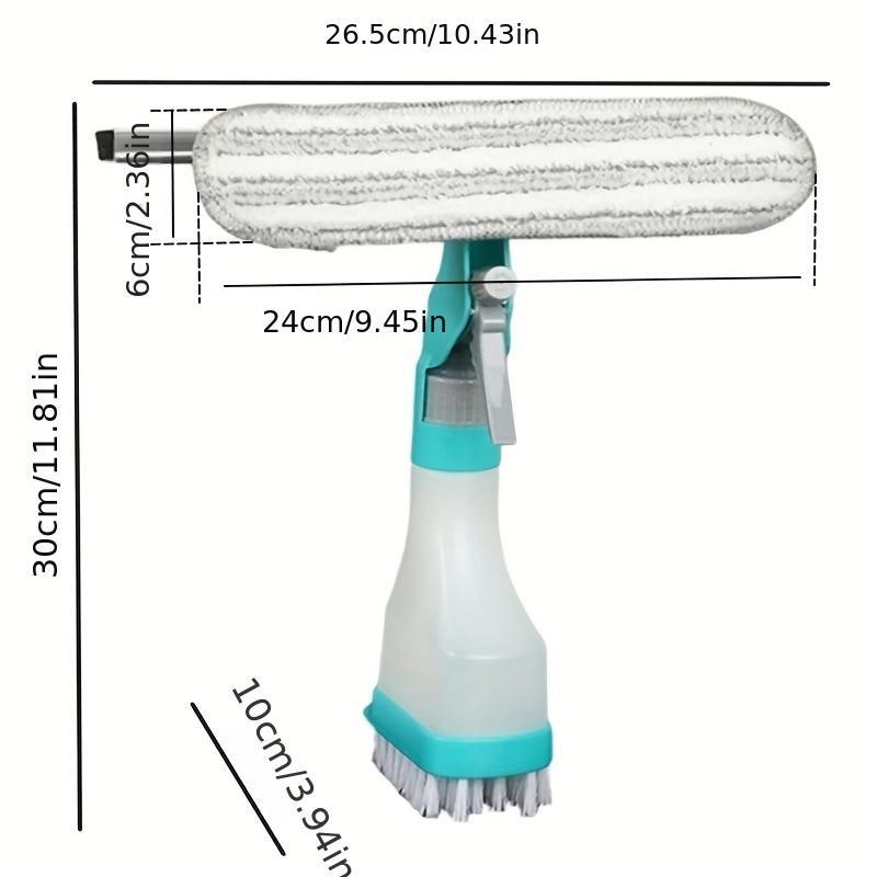 Double Sided Window Cleaning Brush with Spray Bottle, 1 Set Window Wiper Cleaning Scraper, Cleaning Supplies, Household Cleaning Tool for Window Glass, 2024 Home Bundles