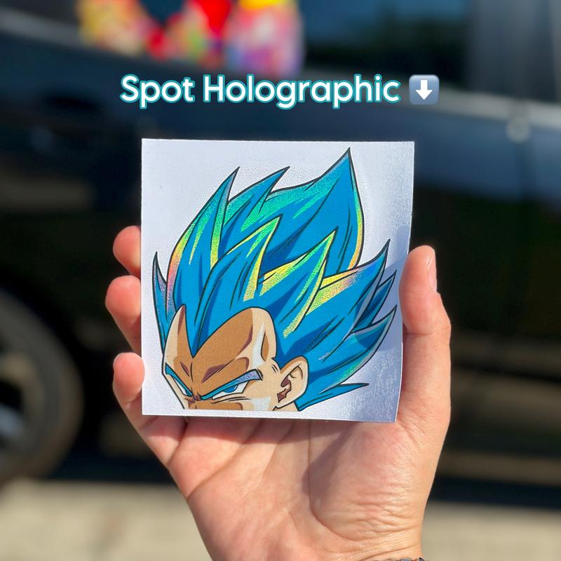 Say ins Peeking Holographic Car Flask Laptop Sticker Decal - Perfect for Anime Fans