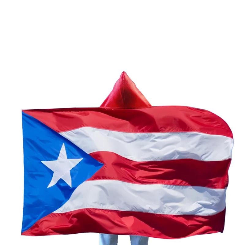 Puerto Rico Body Flag, Puerto Rico Cape Flag, Indoor Outdoor Banner Decorations Cheering Flag for Party