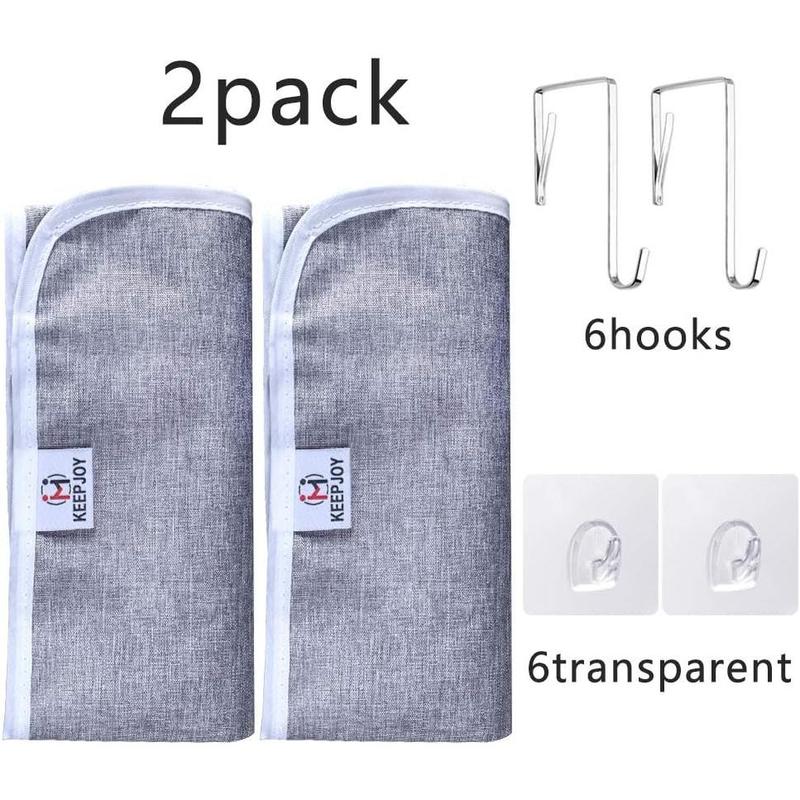 Saves Space Door-Hanging Laundry Bag,Door Hanging Laundry Hamper with 2 Different Types of Hooks, Oxford Fabric Hanging Laundry Basket for Clothes