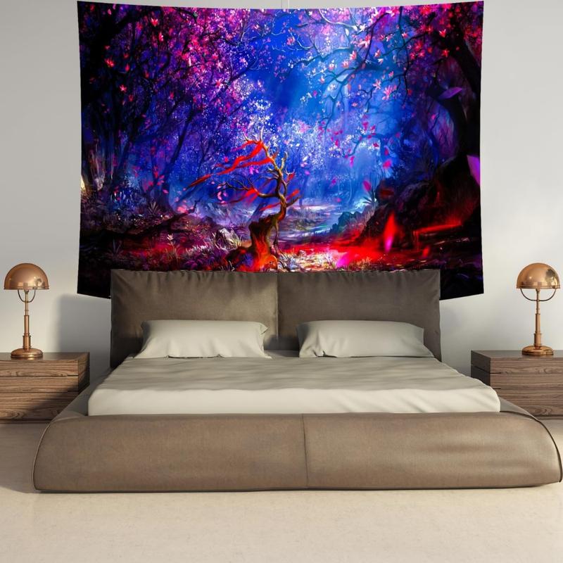 Tapestry Planet Universe Starry Sky Tapestry Wall Hanging Outer Space Tapestry Headboard Bedspread Tapestry for Bedroom Living Room Decor (51.2