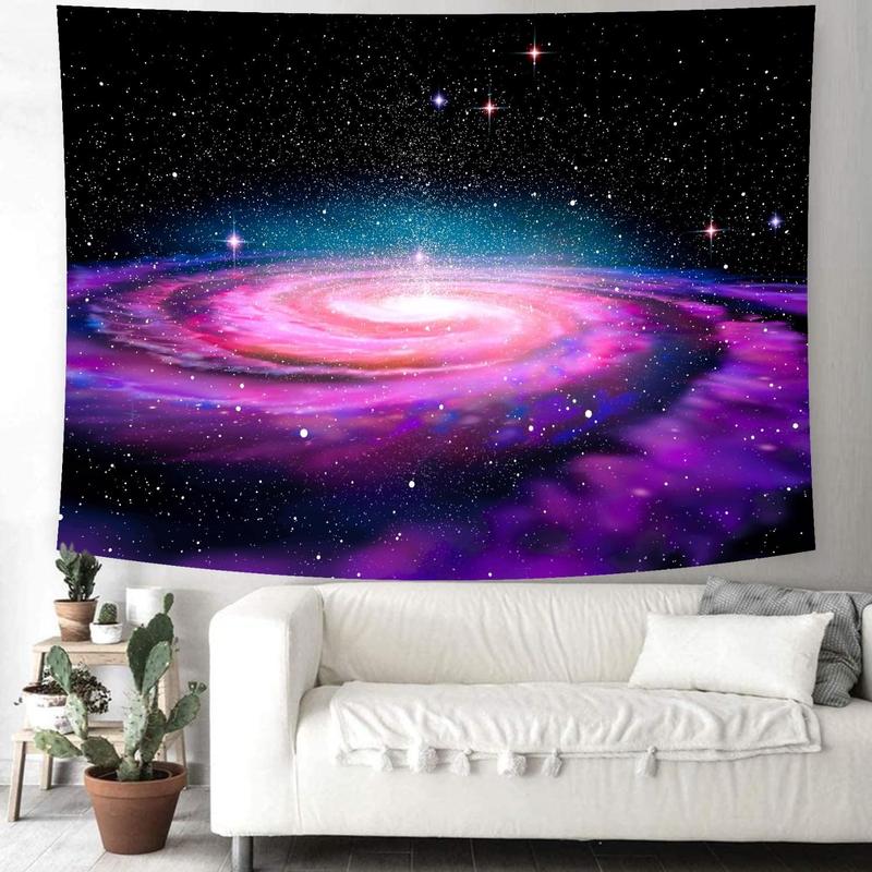 Tapestry Planet Universe Starry Sky Tapestry Wall Hanging Outer Space Tapestry Headboard Bedspread Tapestry for Bedroom Living Room Decor (51.2