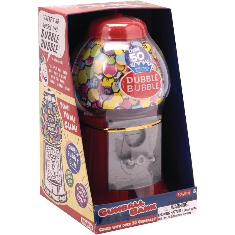 Schylling Brand Classic Retro Gumball Coin Bank - 8.5