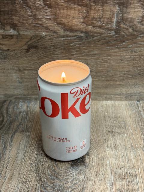 Vineyard Candle Co - Diet Coke Scented Soy Wax Candle - 7.5oz, 12oz, 16oz Gift Decoration Decor Decor Gift - Hand, Glass Ornaments Freshener candle