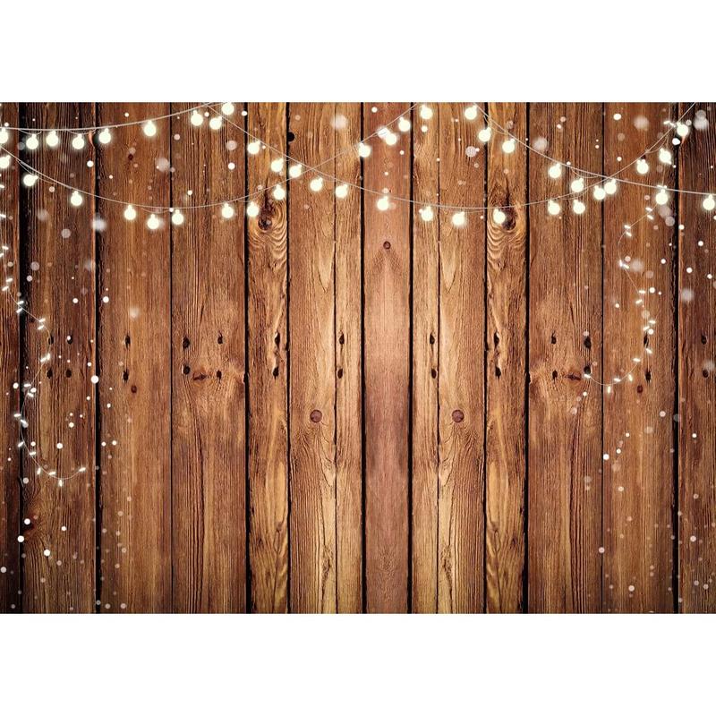 7X5 Brown Wood Backdrops for Photography Vintage Brown Background Thin Vinyl Material Applicable to  Shower Banners Photo Booth Studio Props