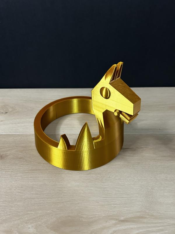 Fortnite inspired crown 3d printed decor