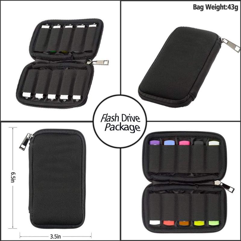 Flash Drive Case USB Storage Case  USB Holder Storage Bag, Electronic Accessories Organizer for USB Flash Drive, USB Case, Thumb Drive Caes, Jump Drive Case, USB Organizer