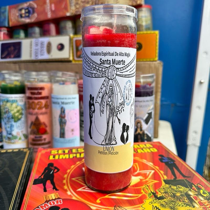 The little Botanica Santa Muerte Candle