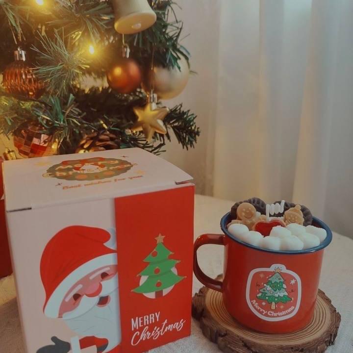 Christmas Hot Chocolate Marshmallow Cup Candle Candy