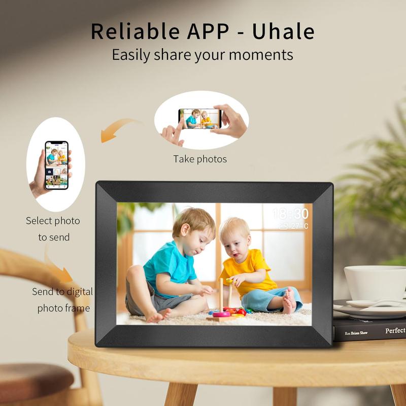 Uhale 10.1inch Digital Picture Frame with WiFi Smart Touch Screen and 16GB Storage