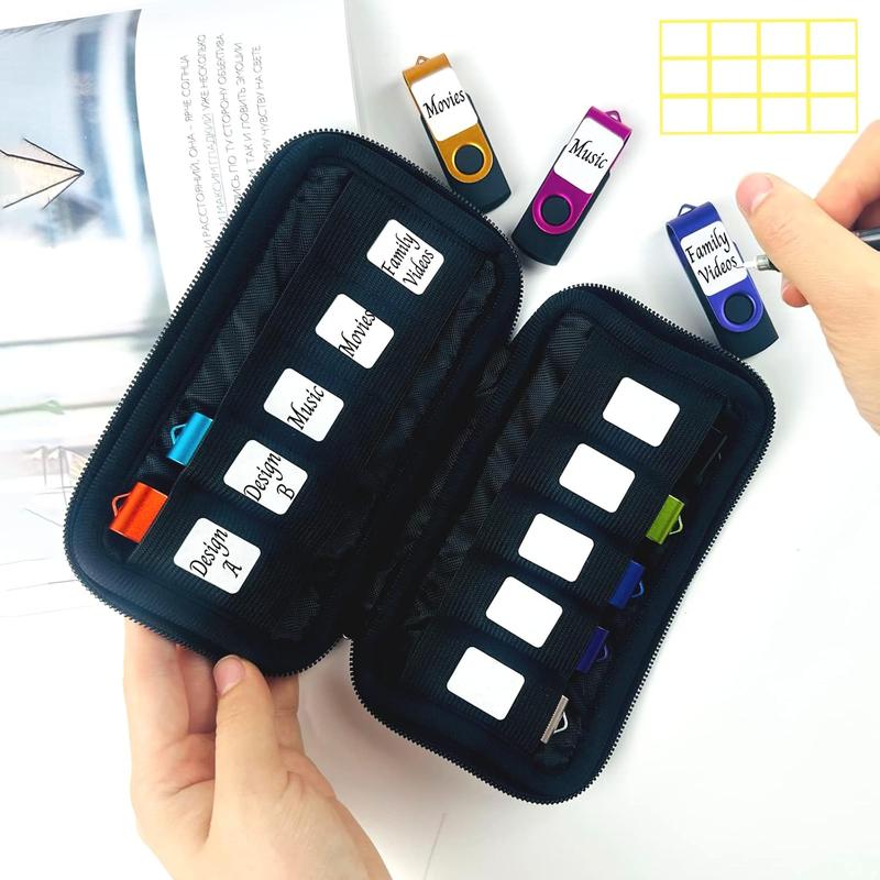 Flash Drive Case USB Storage Case  USB Holder Storage Bag, Electronic Accessories Organizer for USB Flash Drive, USB Case, Thumb Drive Caes, Jump Drive Case, USB Organizer