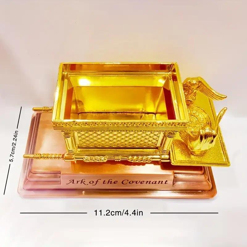 Ark of CovenantStatue Covenant Ark Gilded Copper Brackets Jerusalem Reproduction Jewish Statue Testimony Jewish Gift