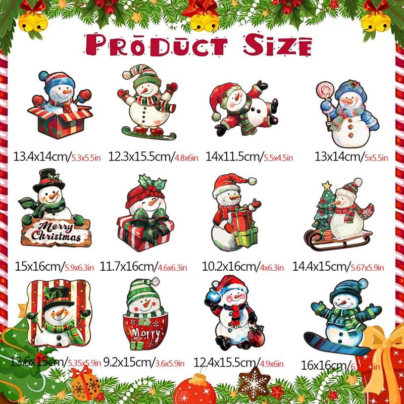 Christmas Themed Magnetic Sticker, 1 Set 2 Sets Cartoon Santa Claus & Reindeer & Tree Pattern Refrigerator Magnets, Holiday Party Atmosphere Enhancer