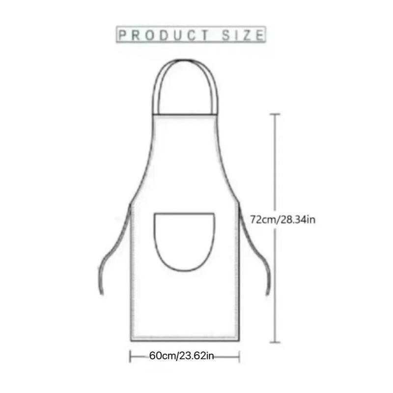 Kitchen Apron, 1 Count Waterproof & Oil-proof Cooking Apron, Utensil Pattern Kitchen Apron, Kitchen Supplies