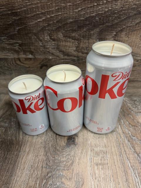 Vineyard Candle Co - Diet Coke Scented Soy Wax Candle - 7.5oz, 12oz, 16oz Gift Decoration Decor Decor Gift - Hand, Glass Ornaments Freshener candle