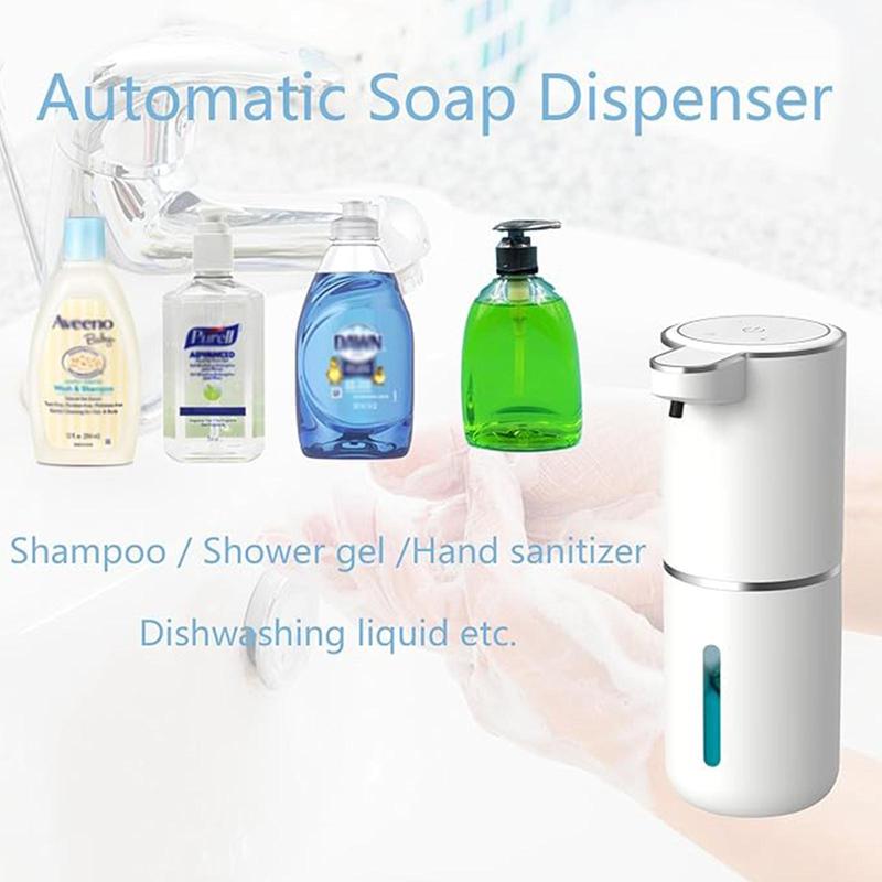 Automatic Sensor Soap Dispenser, Electric Soap Dispenser, USB Charging Household Intelligent Soap Dispenser, Bathroom Supplies, Men Gifts