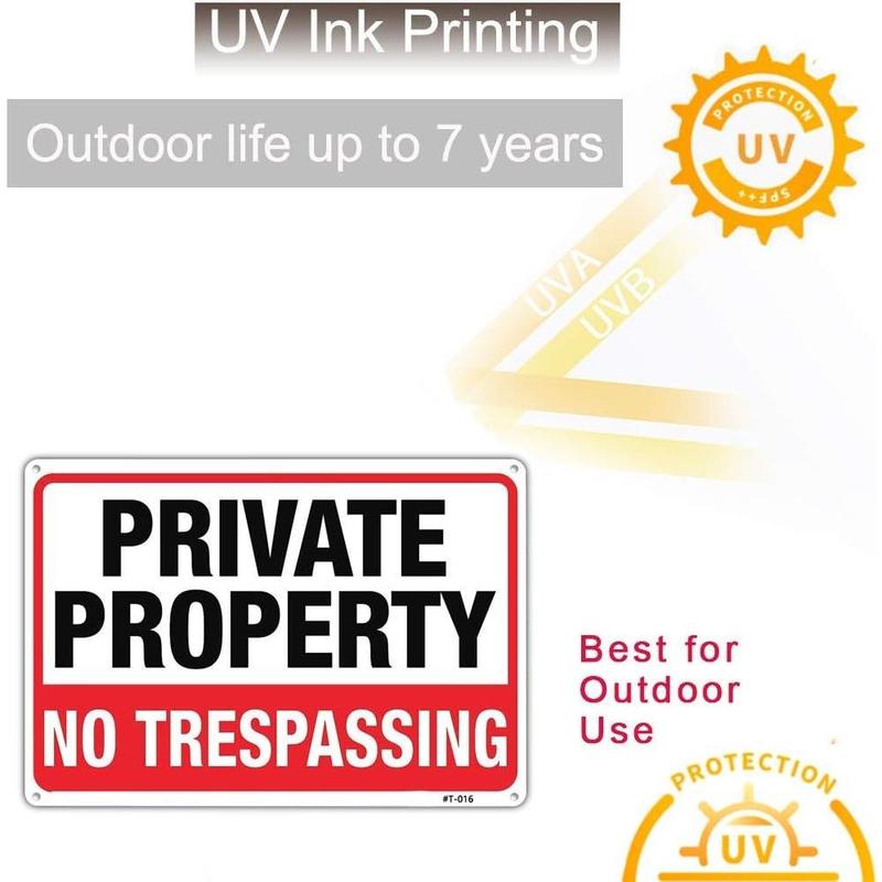 Large Private Property No Trespassing Sign14