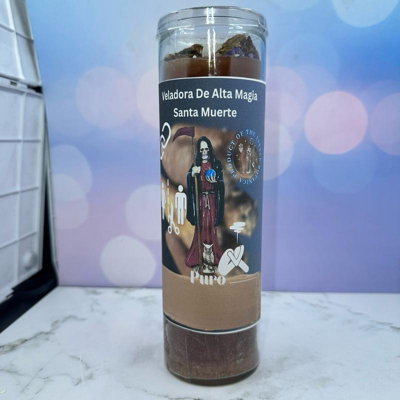 The little Botanica Santa Muerte Candle