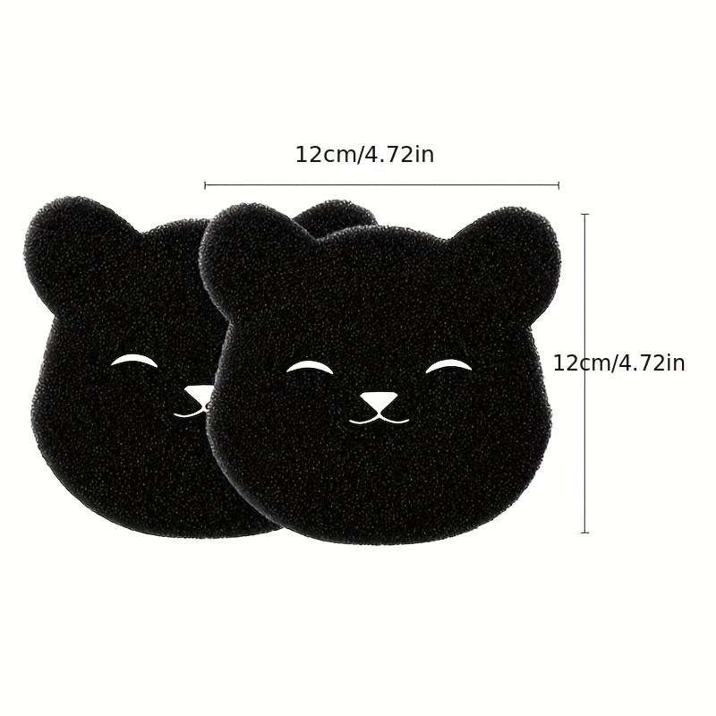 2pcs Strong Sticky Cartoon Bear Reusable Pet Hair Remover Laundry Sponge for Washing Machine, Anti-winding Cleaning, Hair Removal Tool, Lint Catcher, Cleaning Supplies, Back To School Supplies