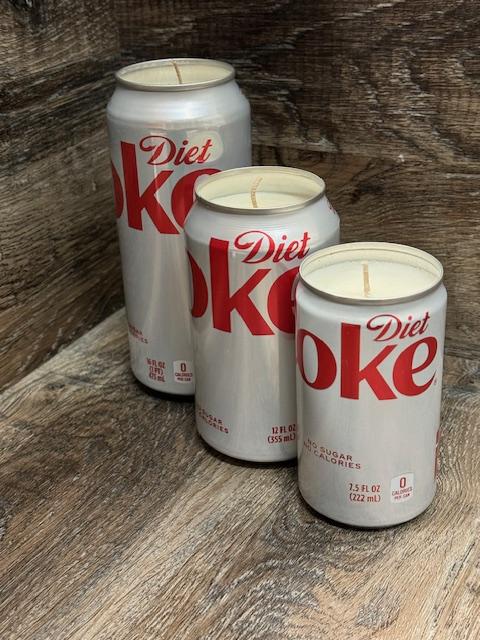 Vineyard Candle Co - Diet Coke Scented Soy Wax Candle - 7.5oz, 12oz, 16oz Gift Decoration Decor Decor Gift - Hand, Glass Ornaments Freshener candle