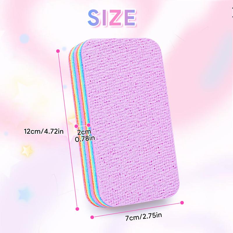 KEEPOW Rainbow Sponge Reusable Multifunctional 12-Layer Water Molecule Cleaning Cloth 2Size combination