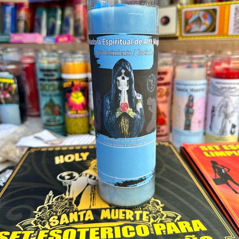 The little Botanica Santa Muerte Candle