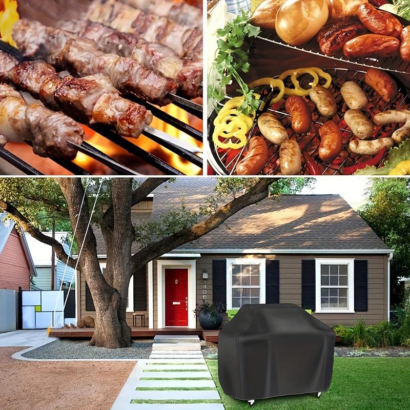 Outdoor Gas Grill Cover, 1 Count Waterproof Cover, Portable Durable Gas Grill Cover