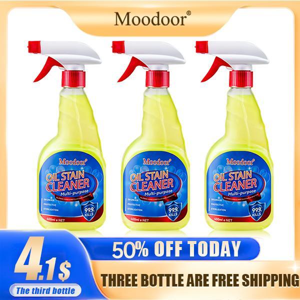 Moodoor All-Purpose Grill Cleaner - Powerful Spray for BBQ Grates, Racks, and Smokers