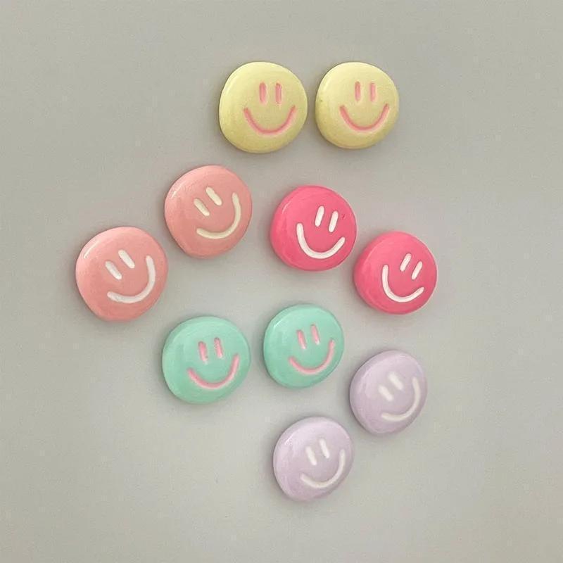 Smile Face Design Fridge Magnet, 10pcs set Cute Magnetic Fridge Sticker, Multifunctional Decorative Sticker for Home Kitchen Office