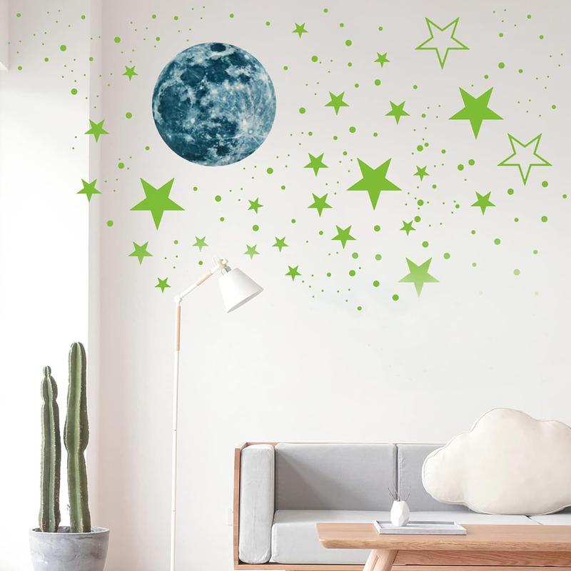 Glow in The Dark Stars for Ceiling,1049Pcs Galaxy Star Set and Solar System Decal Bedroom,Play Room,Living Room,Wall Decorations,Baby Room Decor Wall Stickers