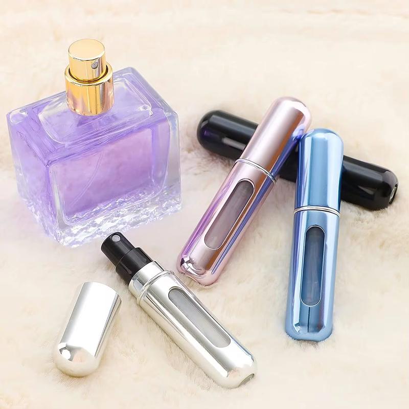 8 5Ml Perfume Atomizer Portable Liquid Container for Cosmetics Traveling Mini Aluminum Spray Alcochol Empty Refillable Bottle Does not apply