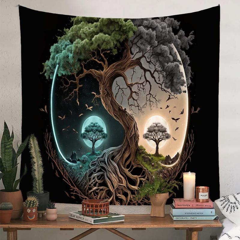 Tree Pattern Tapestry, Modern Art Decorative Art Drape, Hanging Wall Art for Living Room, Home Decor, Room Decor, Bedroom Accessories, Home Accessories