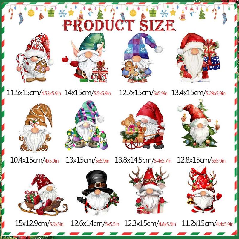 Christmas Themed Magnetic Sticker, 1 Set 2 Sets Cartoon Santa Claus & Reindeer & Tree Pattern Refrigerator Magnets, Holiday Party Atmosphere Enhancer