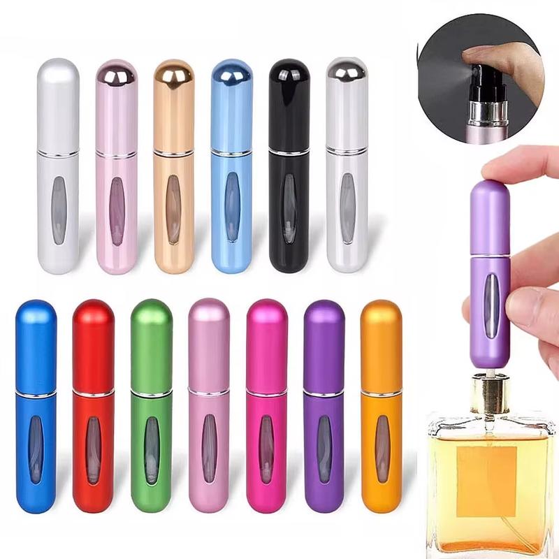 8 5Ml Perfume Atomizer Portable Liquid Container for Cosmetics Traveling Mini Aluminum Spray Alcochol Empty Refillable Bottle Does not apply