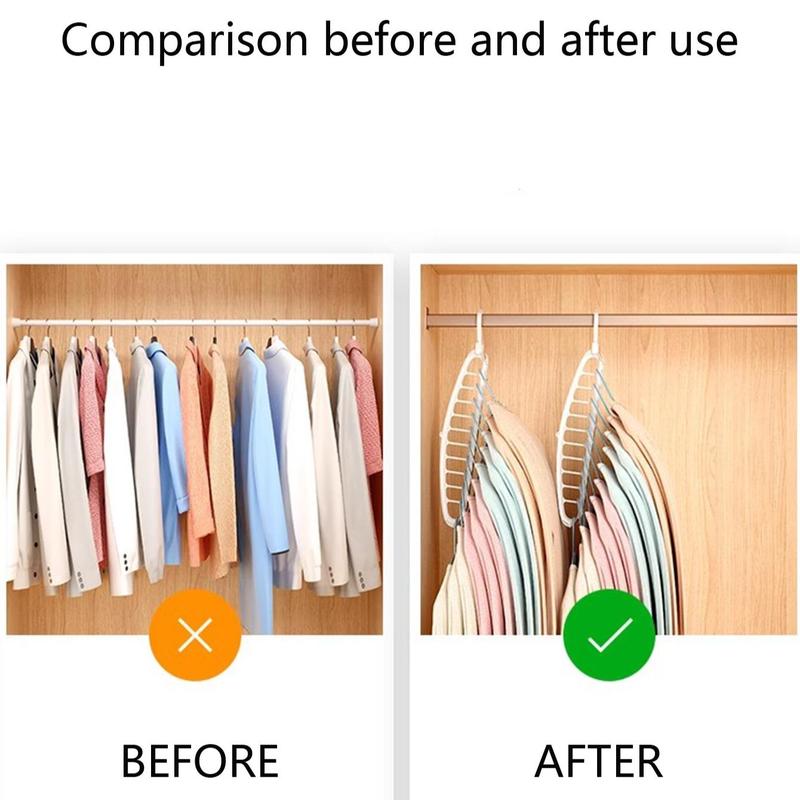 Rotatable Folding Clothes Hanger, 1 Count Summer Modern Simple Large Capacity Clothes Hanger, Space Saving Clothes Hanger, Clothes Drying Rack, Clothes Organizers for Home Bedroom Wardrobe Dormitory, Room Organizer, Fall Decor, Room Accessories