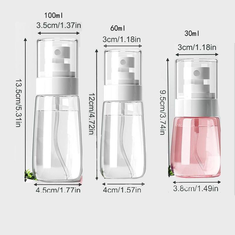 Spray Bottle, 3pcs Empty Spray Bottle, Refillable Spray Bottles for Cosmetic, Perfume, Skincare, Travel, Outdoor